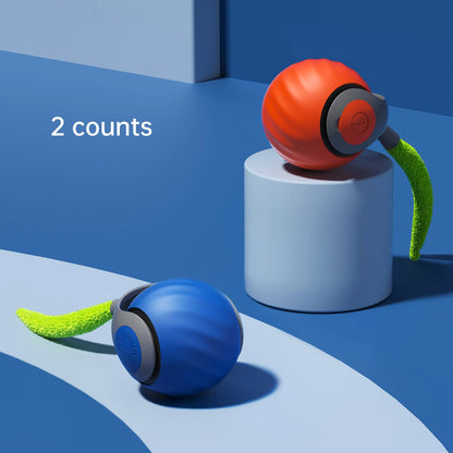 Intelligent Speedy Tail 2.0, Automatic Moving Cat Toy Ball with Tail, Smart Interactive Cat Toy Ball, Two Speed Adjustment